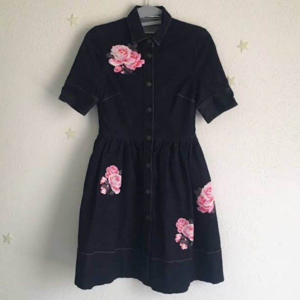 *BRAND NEW* Kate Spade Rose Denim Shirtdress